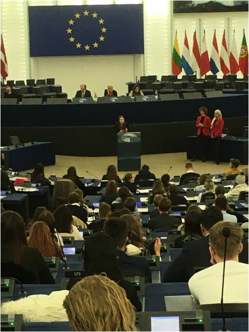 Les lycéens de Truffaut au Parlement Européen de Strasbourg