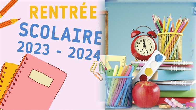 Rentrée scolaire 2024